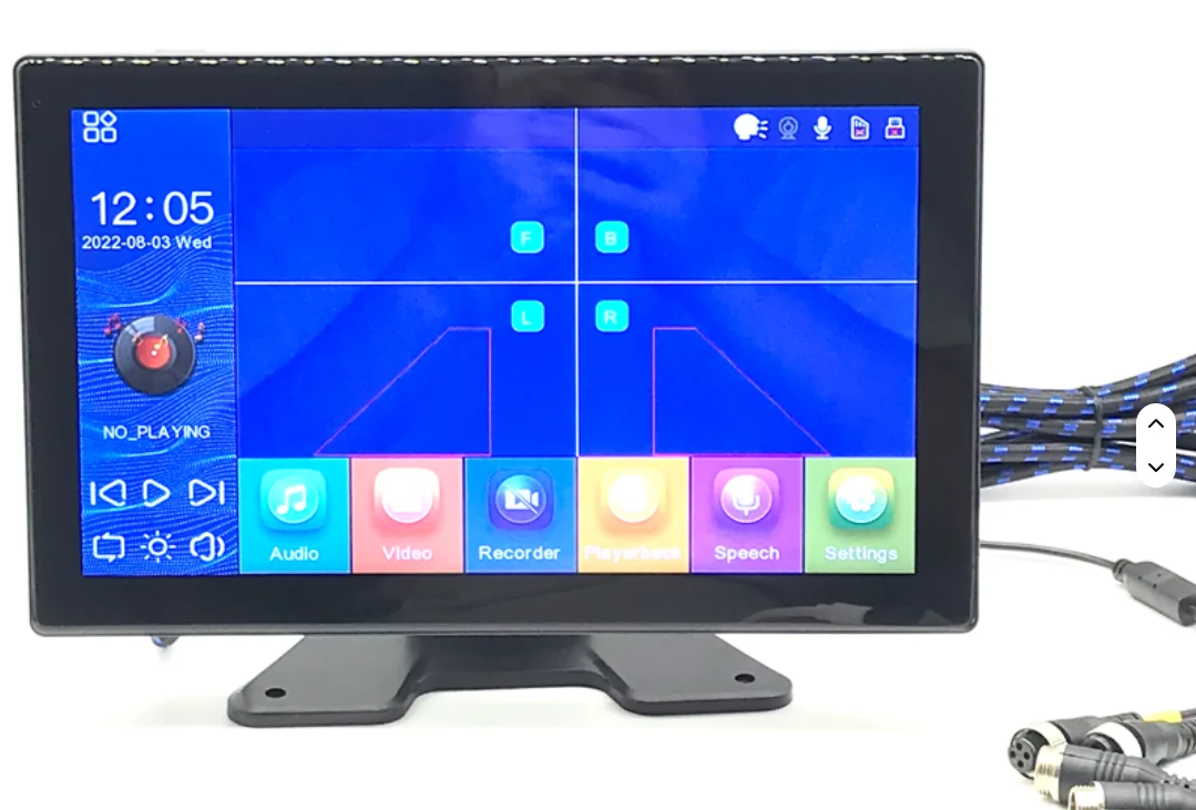 Vehicle monitor with multi-camera view